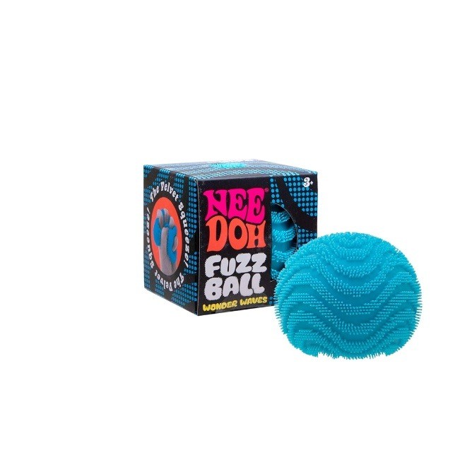 💙 BLUE 💙 -NIB NeeDoh Fuzz Ball Stress Ball Squish Toy Fast Ship! – New!!!
