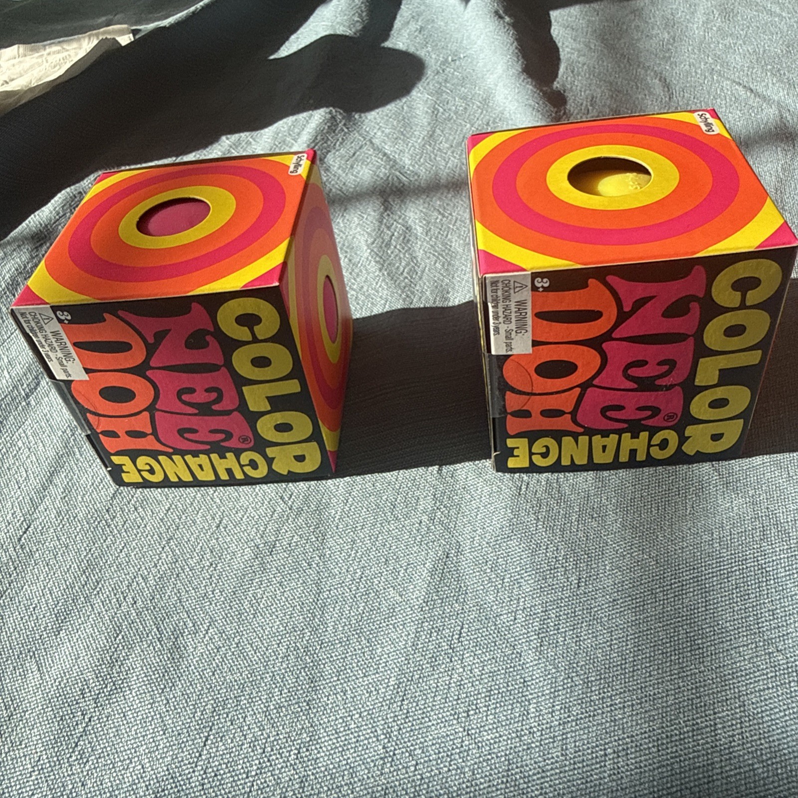 NeeDoh Color Change Lot of 2 Yellow And Pink – Authentic New