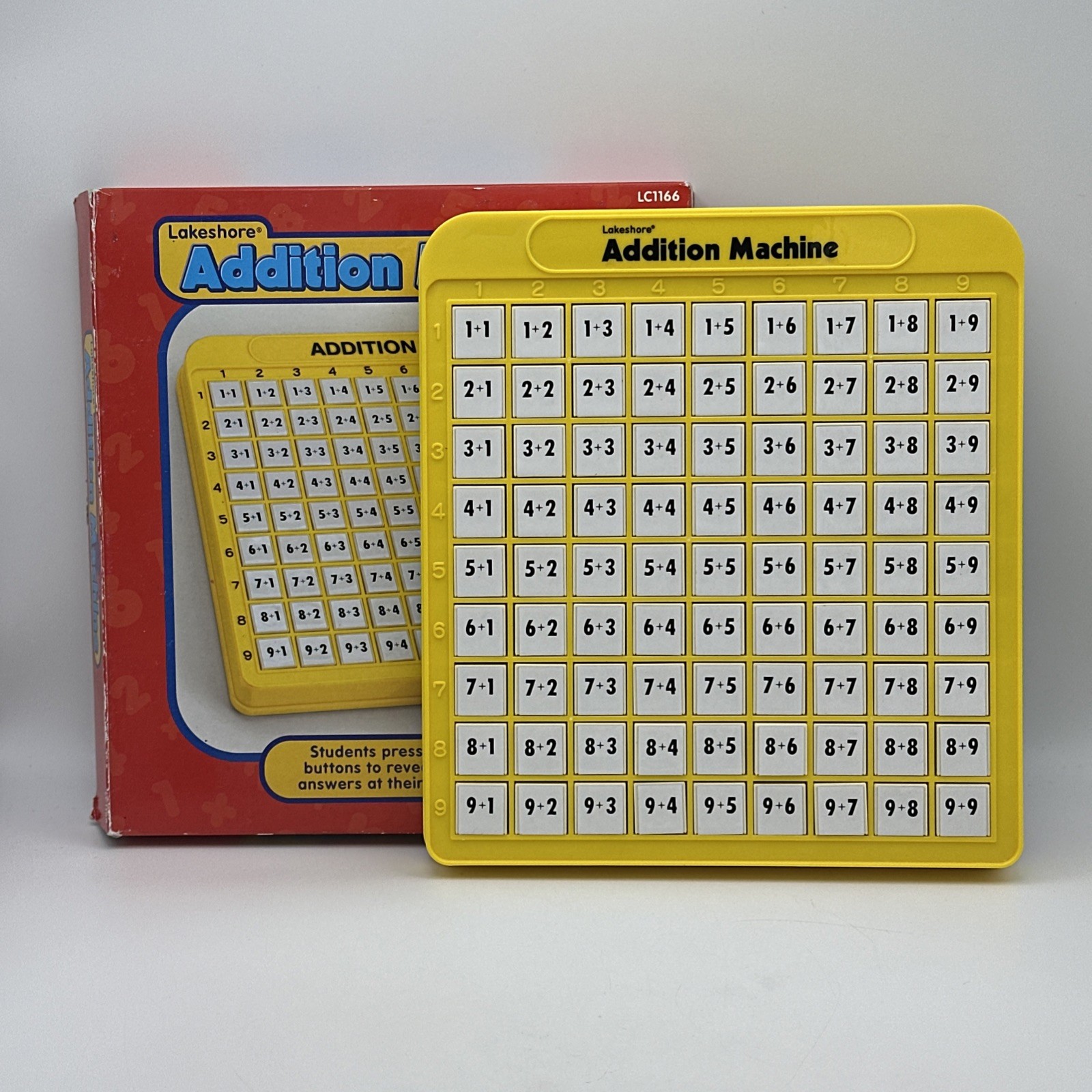 Lakeshore Addition Machine In Box Math Educational Tool Push Button Home School