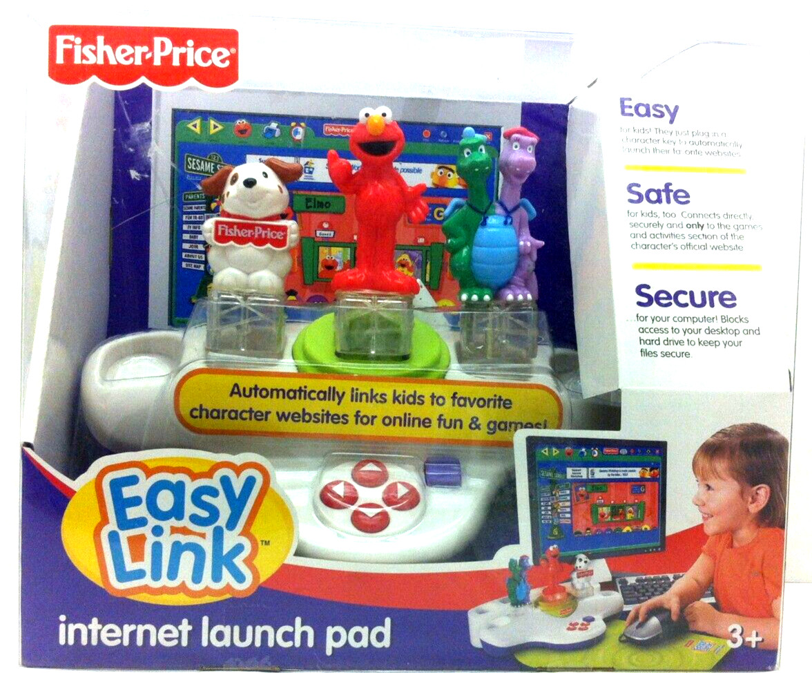 Fisher Price Easy Link-Internet Launch Pad Elmo Sesame Street, NIB 2007 Ages 3+