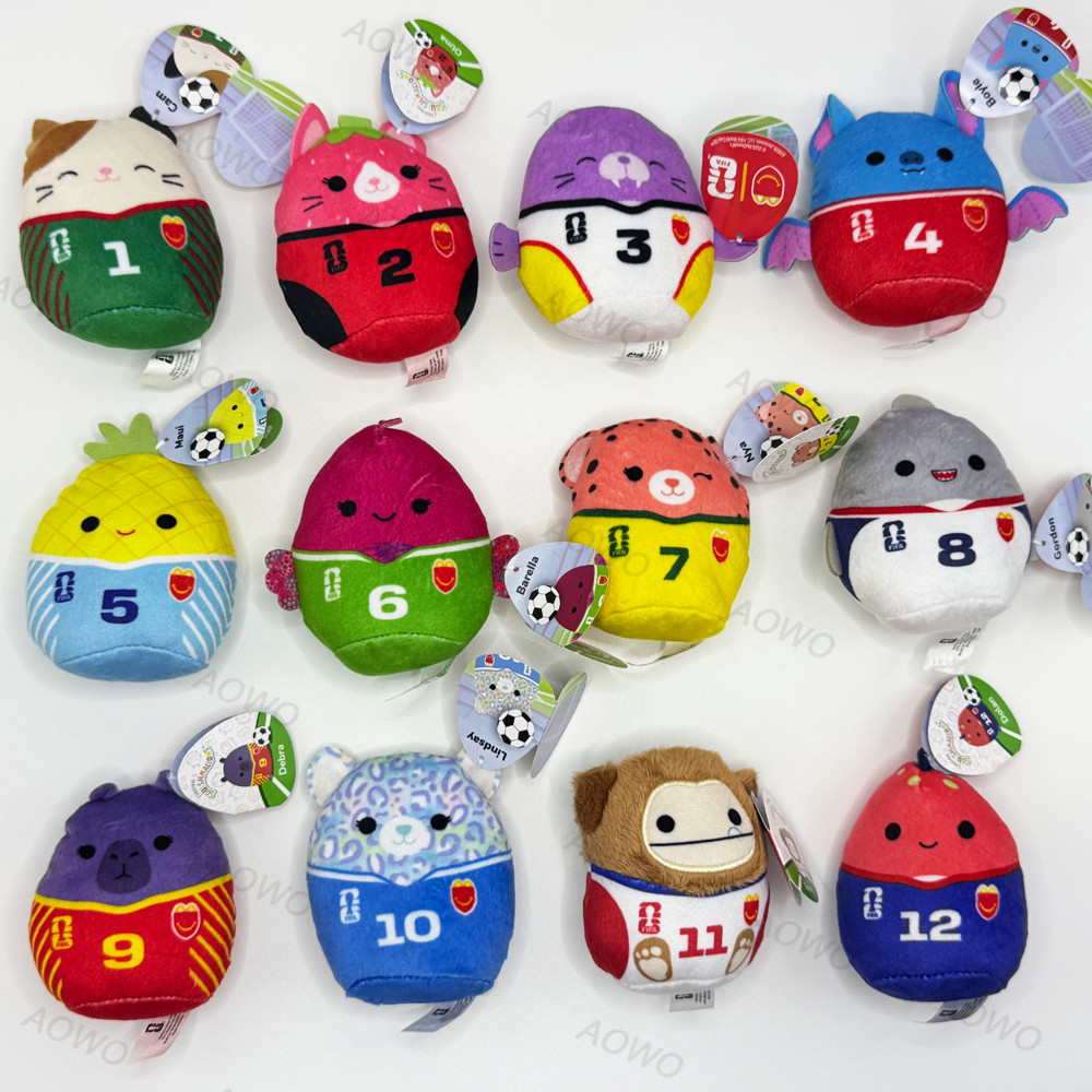 12PCS Mc DONALD’S Squishmallows World Cup 2026 Happy Meal Toys Set