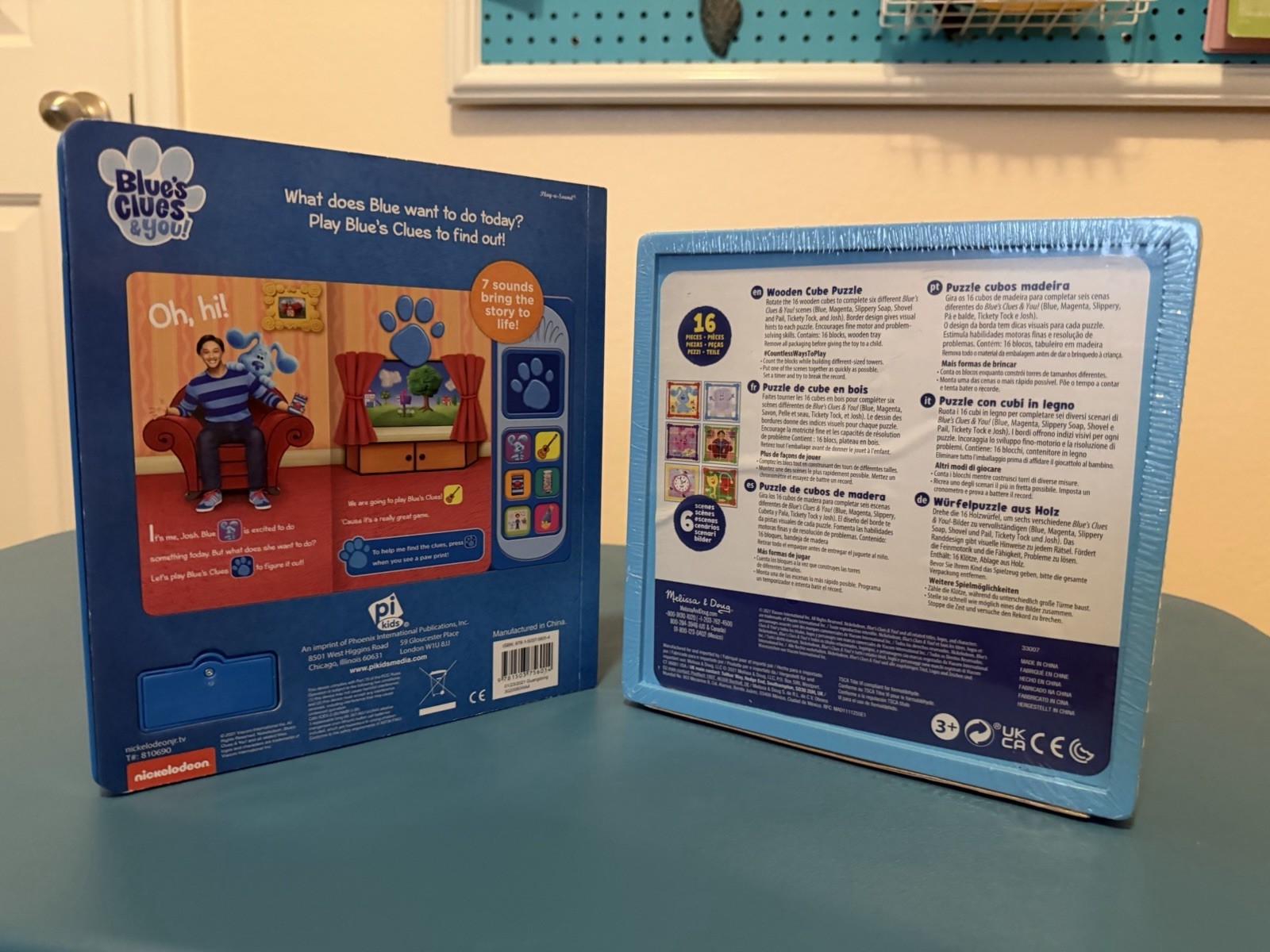PI Kids Blue’s Clues & You! Play Day with Blue! Electronic Sound Book & puzzle