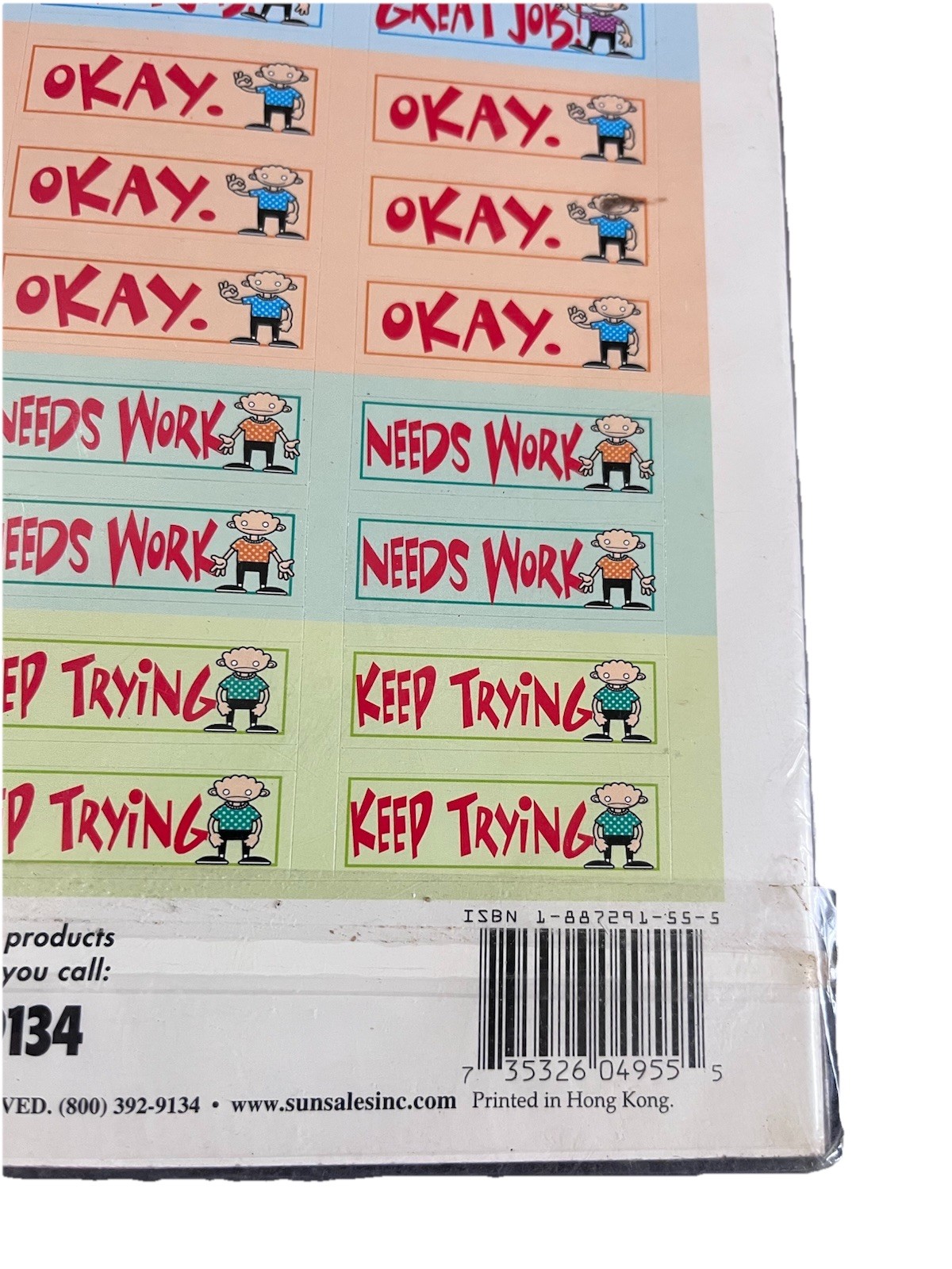 Vintage NOS 1998 Allowance Chore Checks Sun Sales Kids Reward Chart Sealed
