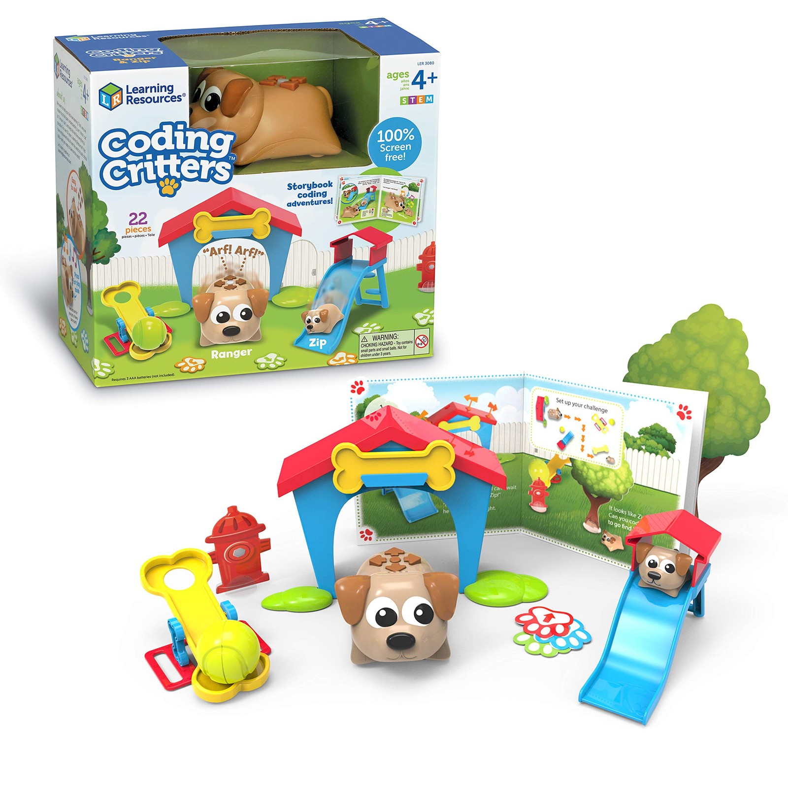 Learning Resources Coding Critters Piece Set Ages 4 Screen-Free Early Coding