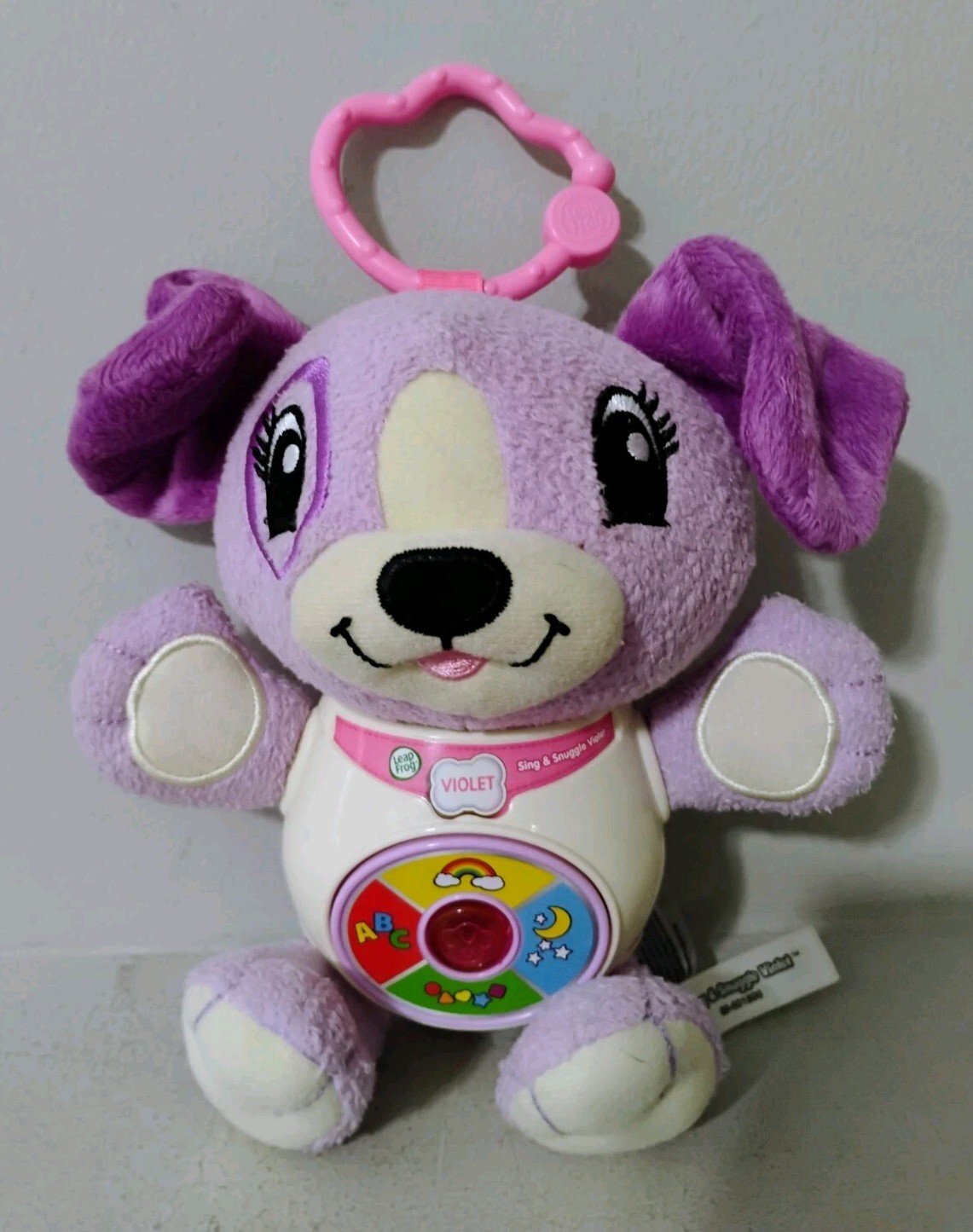 Leap Frog Sing & Snuggle Violet Purple Puppy Musical Interactive Plush Toy WORKS