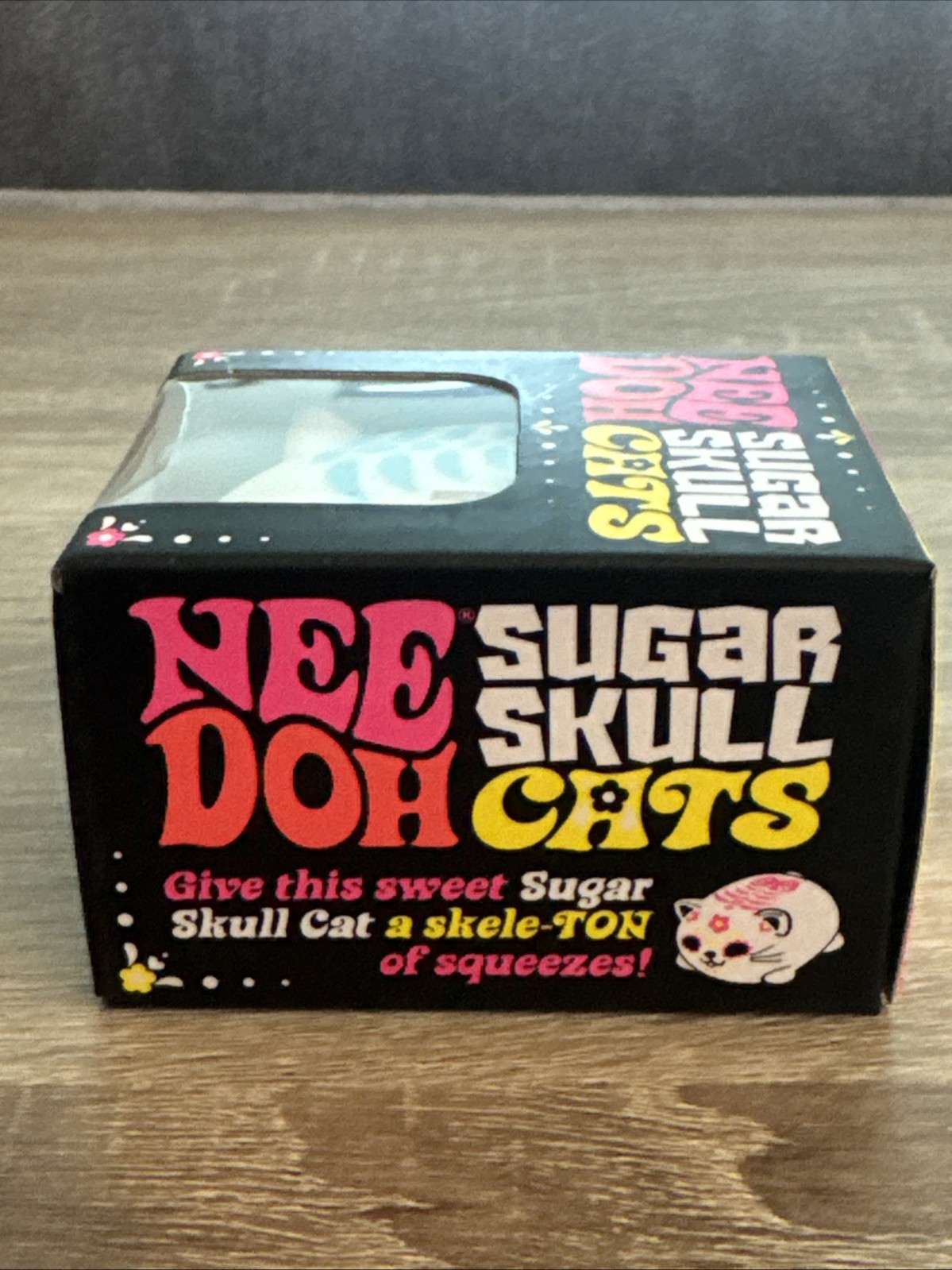 Nee Doh Sugar Skull Cat Glow In The Dark Rare Brand New In Box Random Color