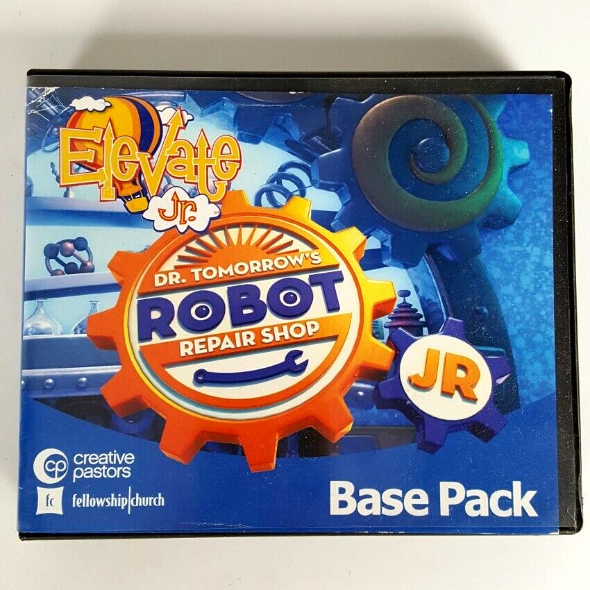 Elevate Jr Dr Tomorrows Robot Repair Shop Base Pack DVD CD Bible Youth Christian