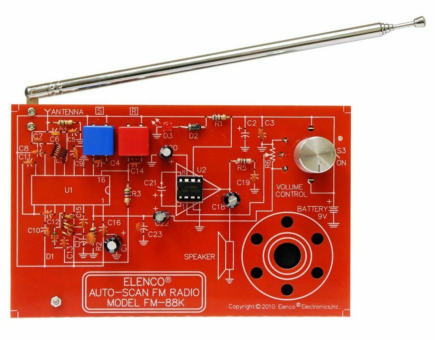ELENCO FM-88K FM AUTO SCAN RADIO KIT soldering version
