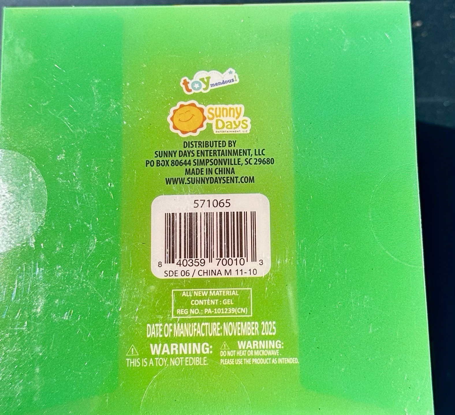 Sunny Days Jumbo Squeeezy Cheese – Cheese Squishy Toy, Stress Relief Sensory Fun