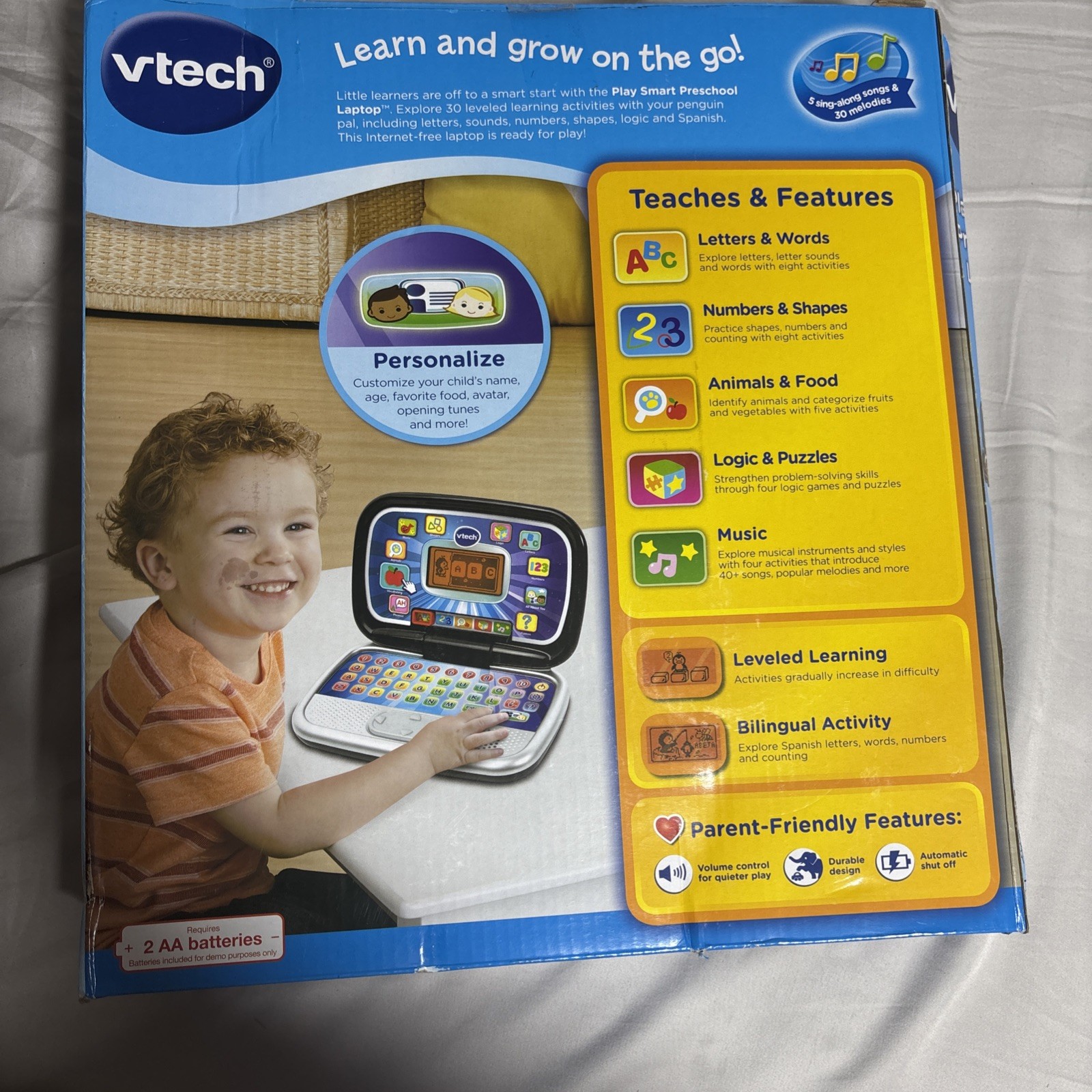 VTech Play Smart Preschool Laptop, Black