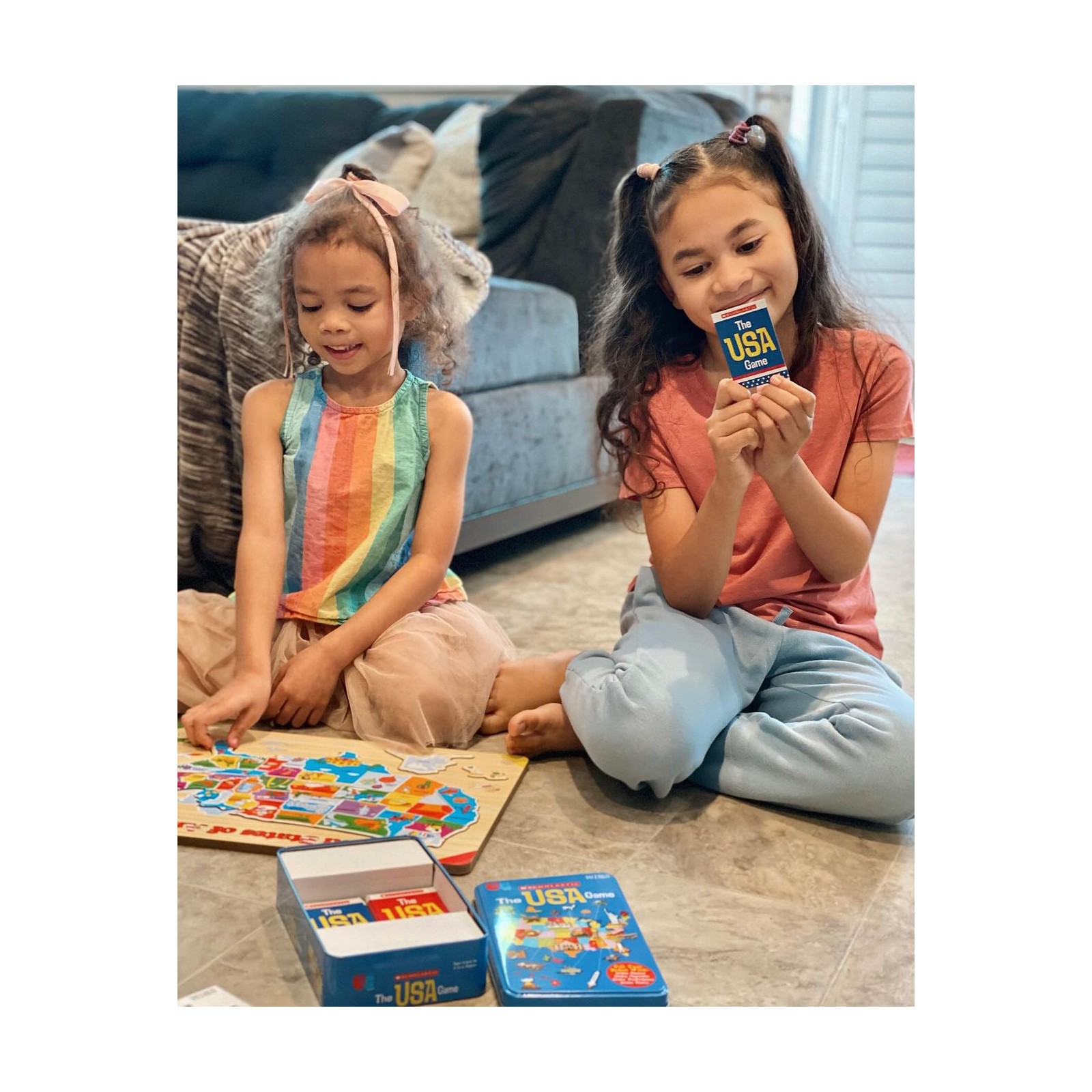 New – University Games Scholastic – The USA Game in a Tin – Ages 6+