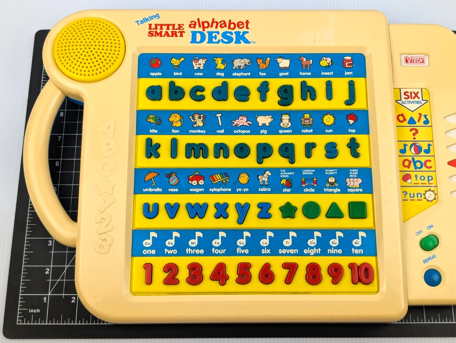 Vintage Vtech Talking Little Smart Alphabet Desk TESTED & WORKS Educational