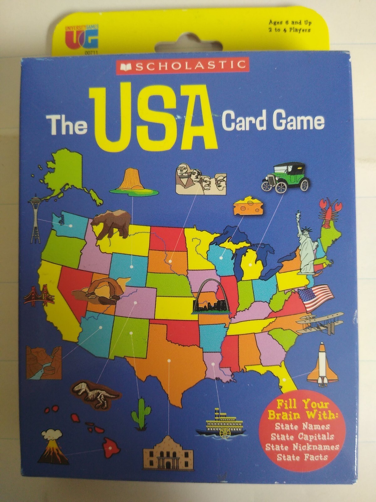New – University Games Scholastic – The USA Game – Ages 6+ | 2-4 players