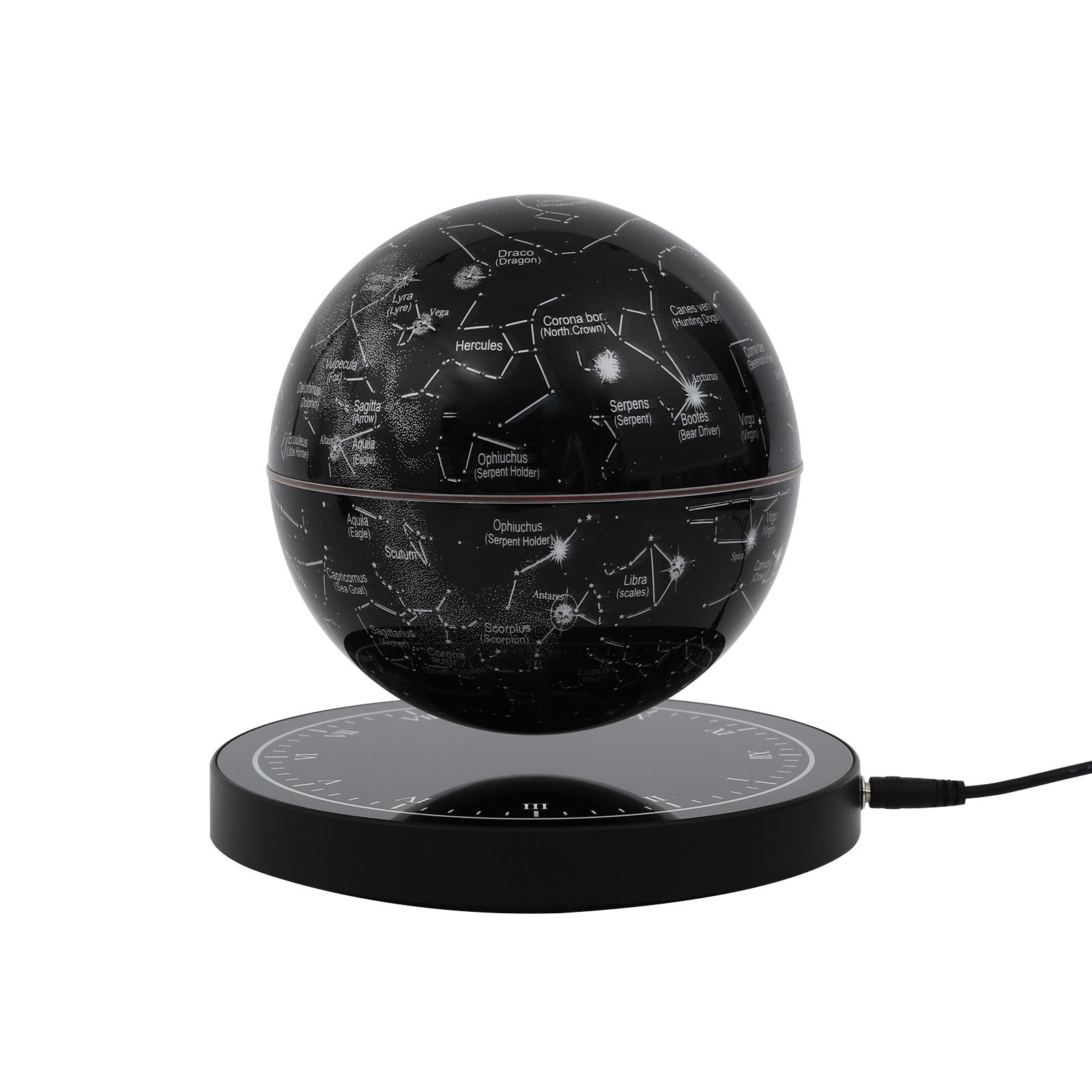 Magnetic Levitating Globe with LED Floating Globe Auto-Rotating Globe with Base