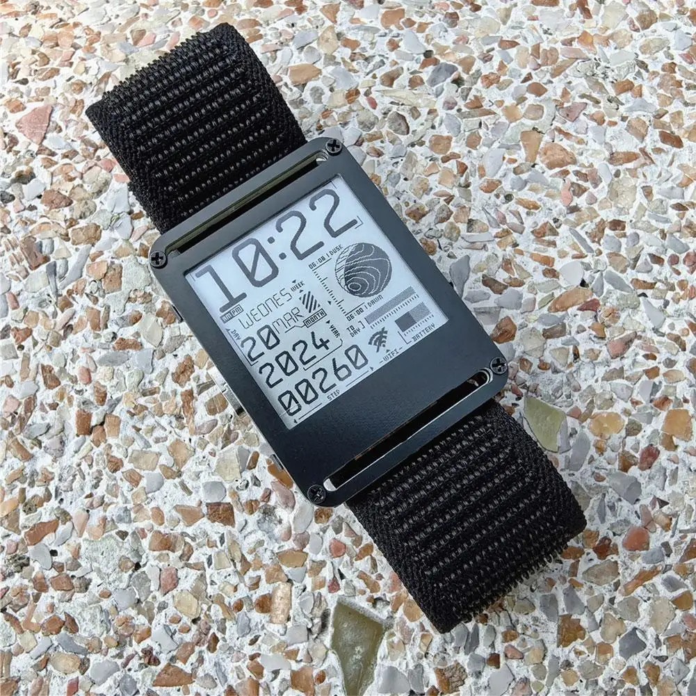 ESP32 V2.0 E-ink Screen Open Source Smart Watch Ultra-low Power Watch