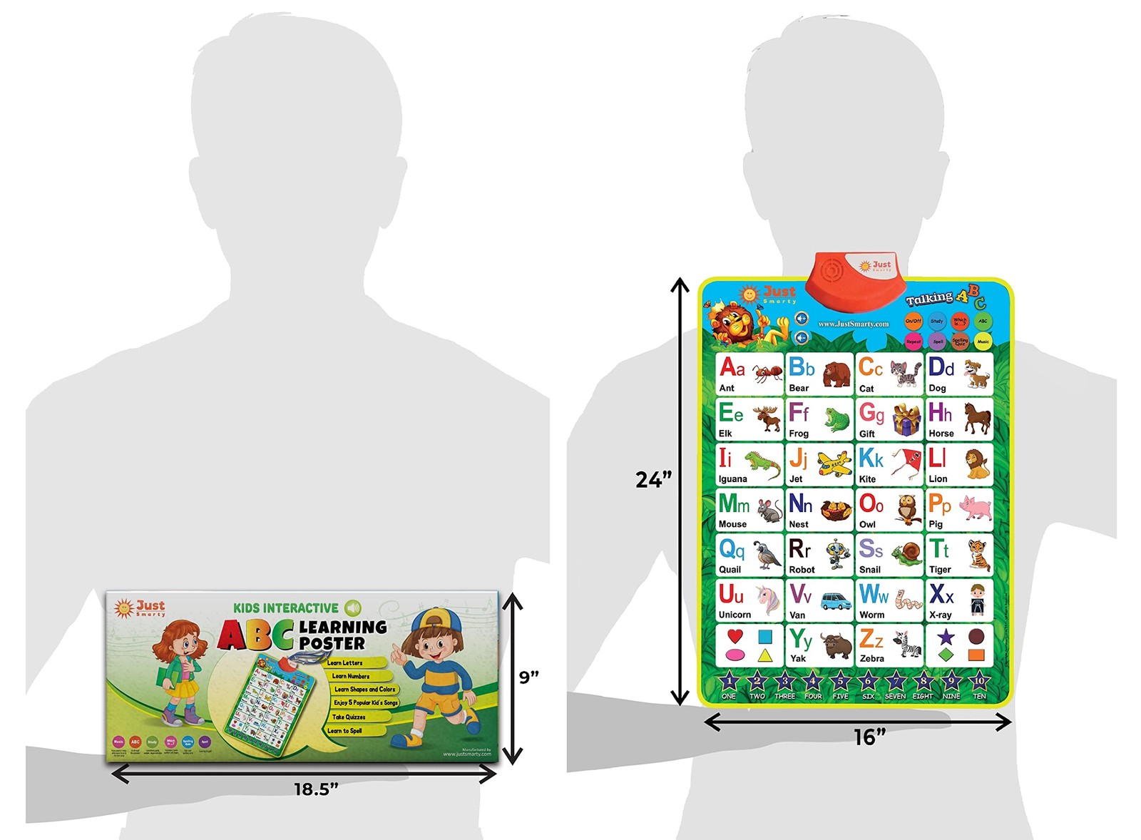 Just Smarty Interactive Learning & Education Toys 1 Count (Pack of 1), Blue