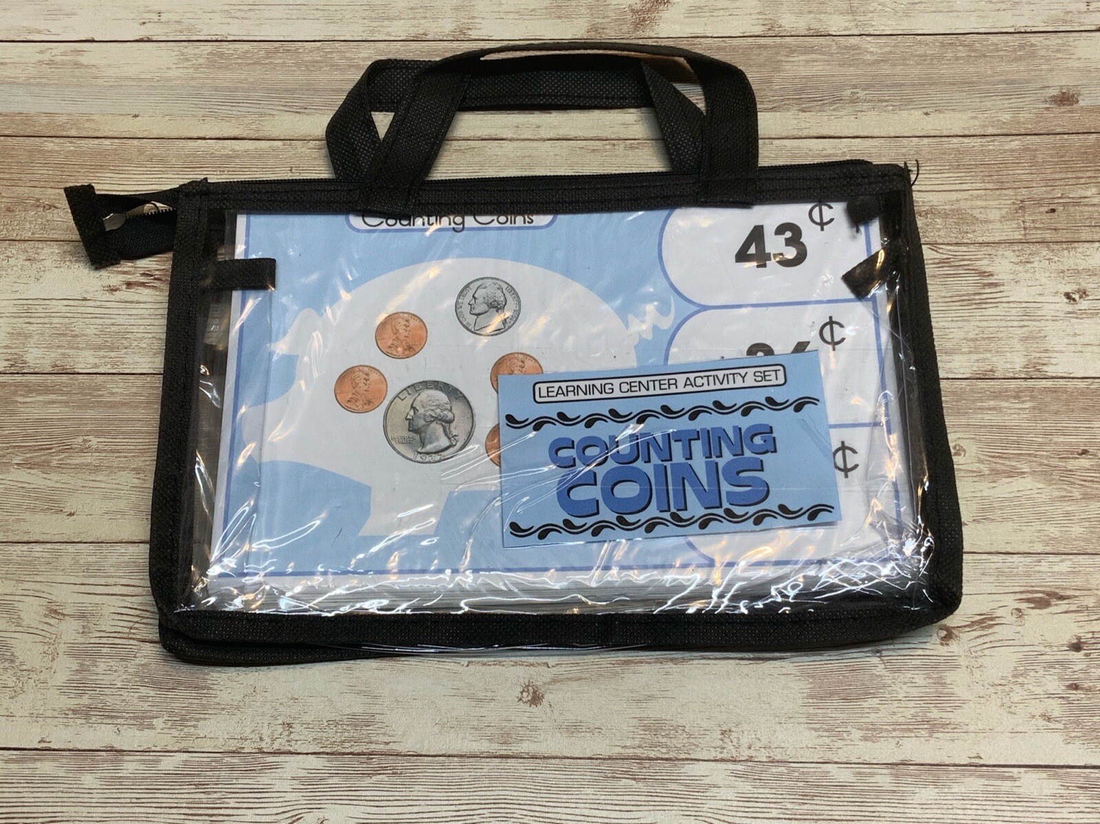 Learning Center Activity Set – Counting Coins – Clothespin Learning Center