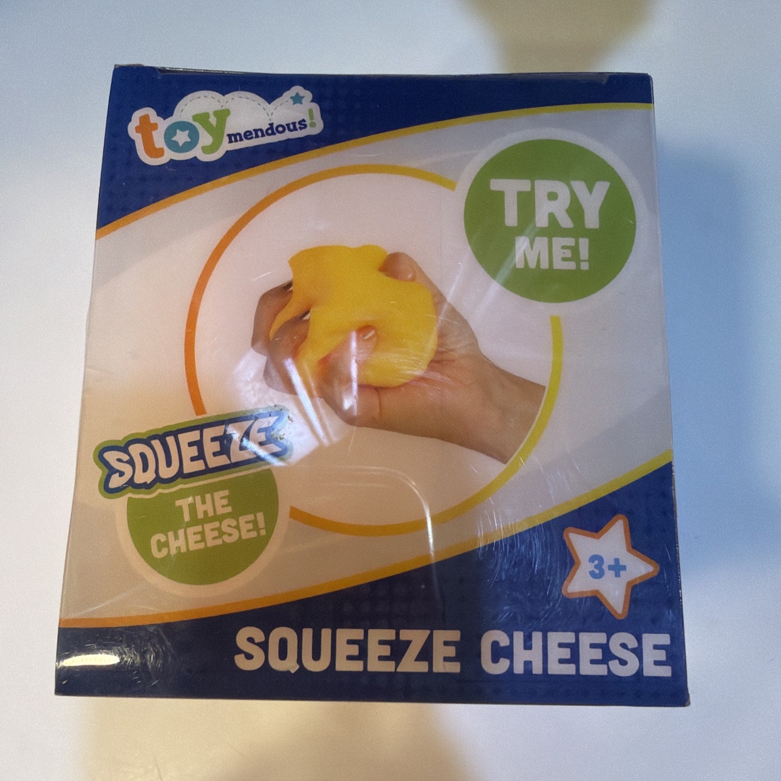 Toymendous Squeeze Cheese Squishy Tactile Squeeze Toy Yellow Viral squishy