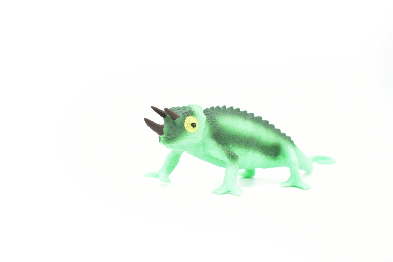 Chameleon, Three-Horned, Very Nice Plastic Replica 7″ F2038 B187