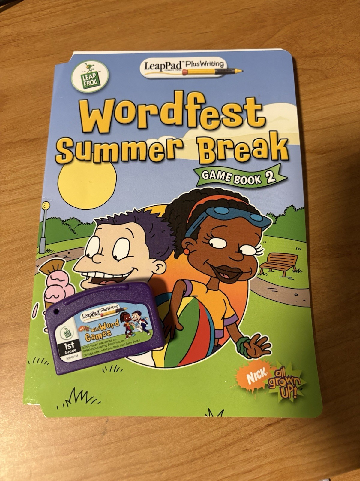 Leap Frog Plus Writing Wild Word Games Nick All Grown Up(one Book And Cartridge)