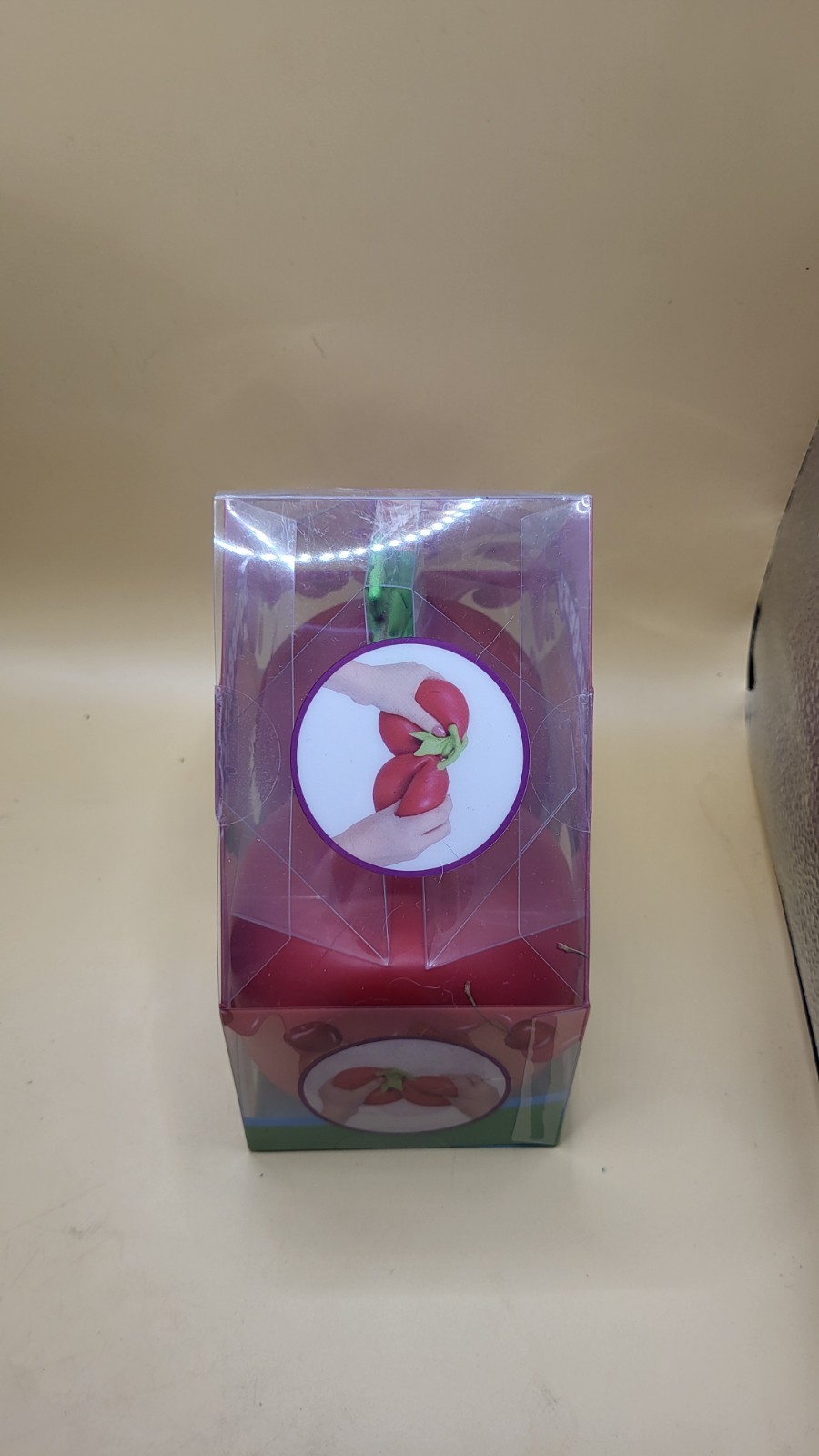 Squeezy Cherry Red/Green Tactile Squeeze Toy Ages 3-4 MPN 571075