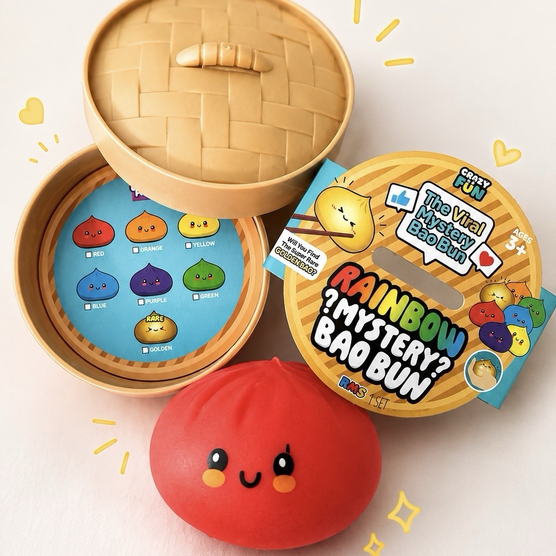 VIRAL Squishy Rainbow Mystery Bao Bun Dumpling CONFIRMED RED BAO BUN