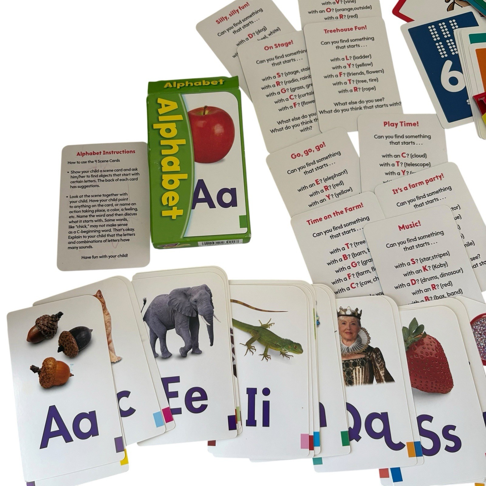 Flash Cards Lot Of 3 ABC Alphabet, Numbers, Mickey Colors & Shapes Preschool