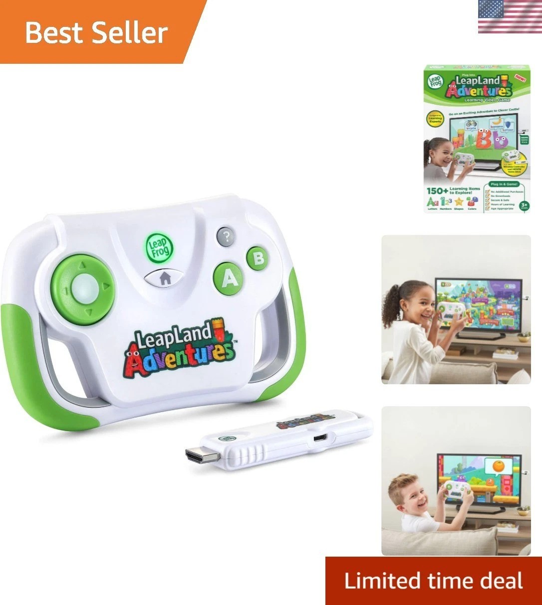 LeapLand Adventures: Engage Kids 3+ with 150+ Learning Items & Wireless Play