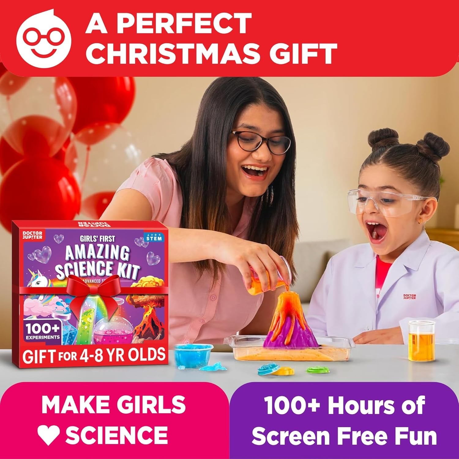 Doctor Jupiter First Amazing Science Kit Kids Ages 4+ STEM Toy 100+ Experiments