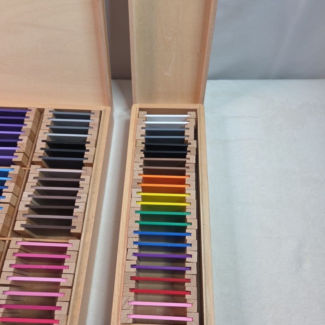 Montessori Color Tablets Boxes 2 & 3 Large Set 63 Pieces + 22 Piece Set Total 85