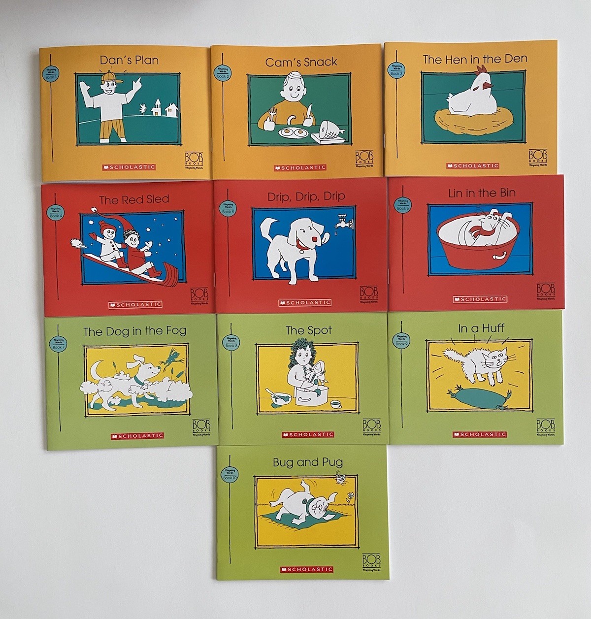 BOB BOOKS ~ Stage 1: Starting To Read ~ Rhyming Words ~ Box Set Of 10 Books NEW!