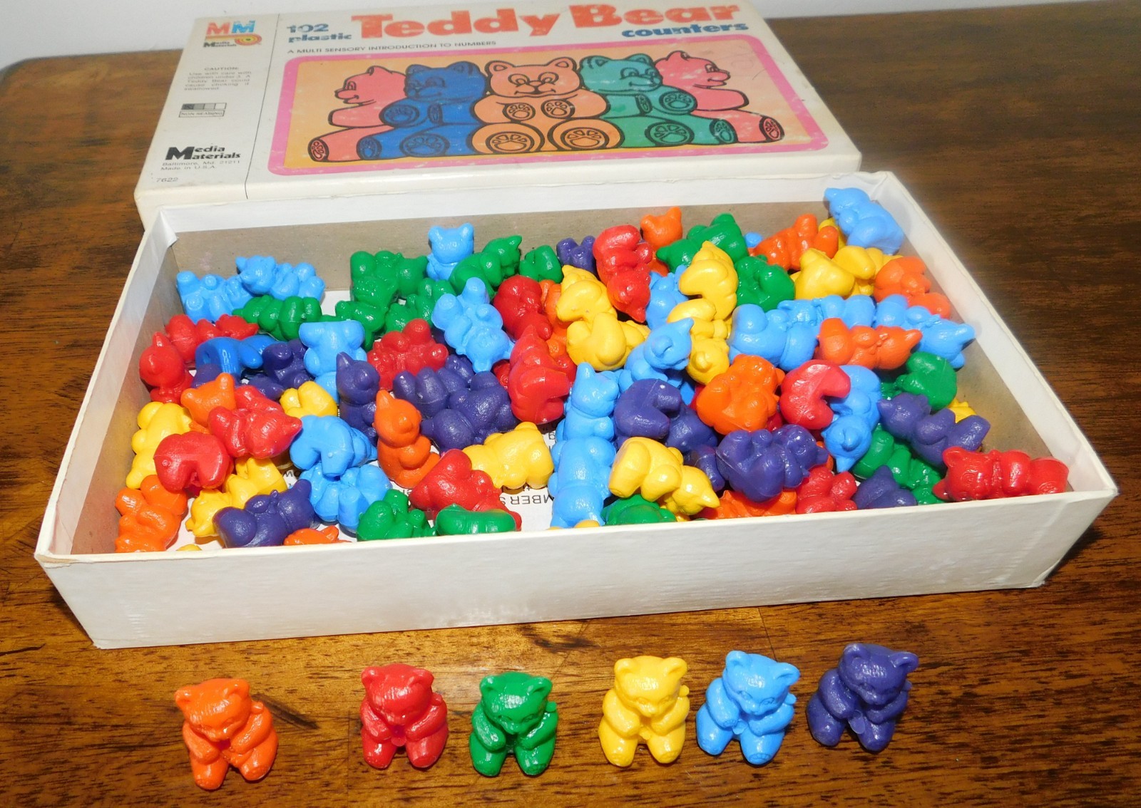 Media Materials 100+ Colorful Counting Teddy Bears Counters Numbers School