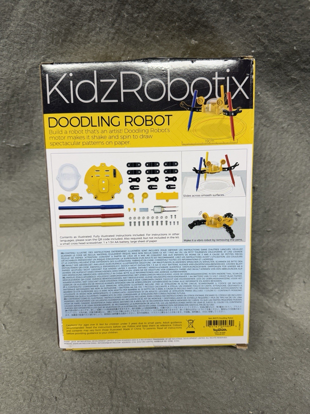NEW SEALED KIDZ ROBOTIX DOODLING ROBOT 4M 2019 JE613626
