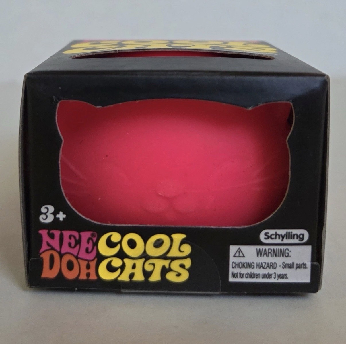 PINK NeeDoh Cool Cats, Nee Doh Cat Squishy Stress Ball Fidget Toy AUTHENTIC USA