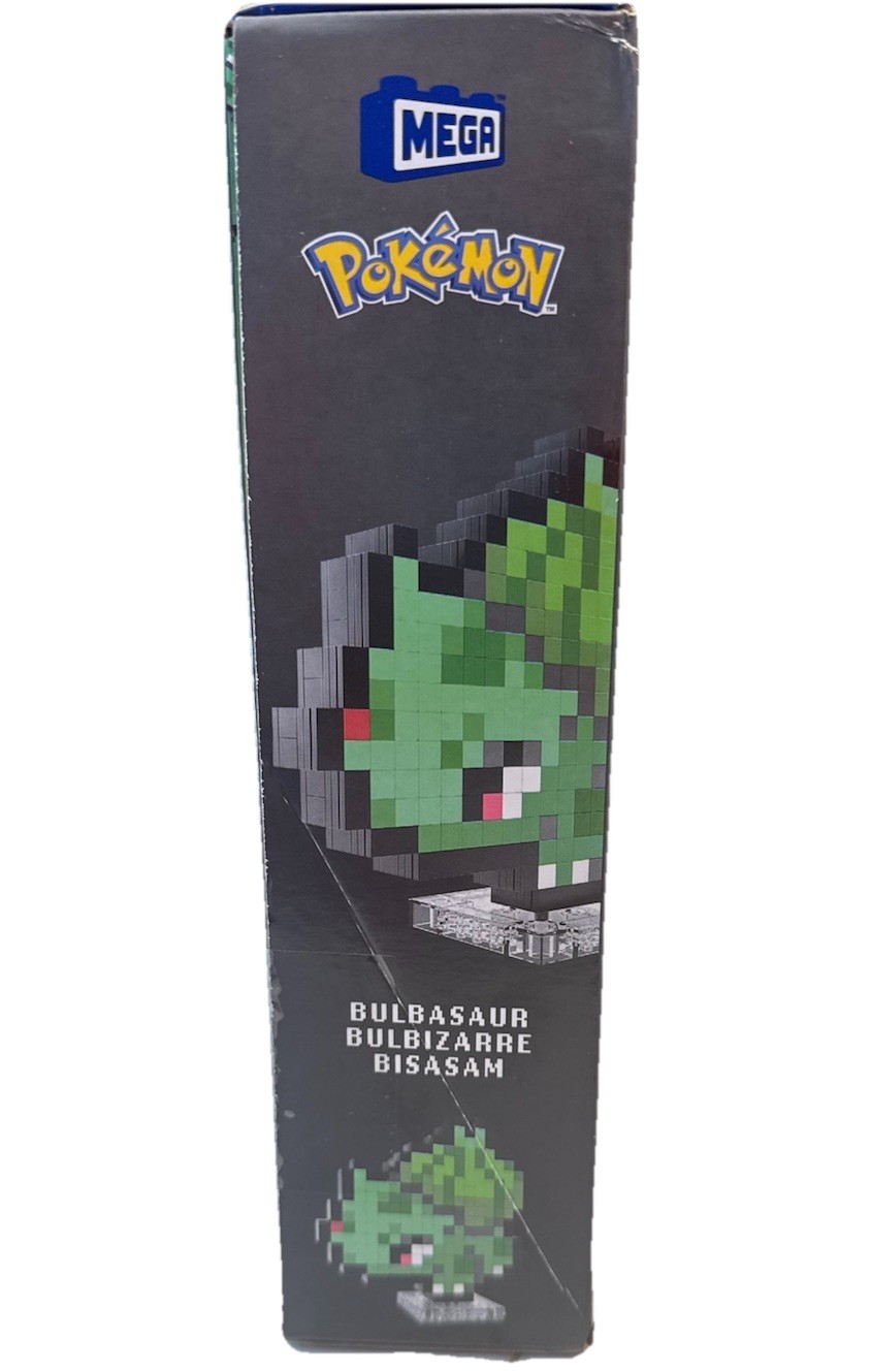 Pokemon Bulbasaur Mega Blocks Pixel Art Building Kit & Display Toy NEW