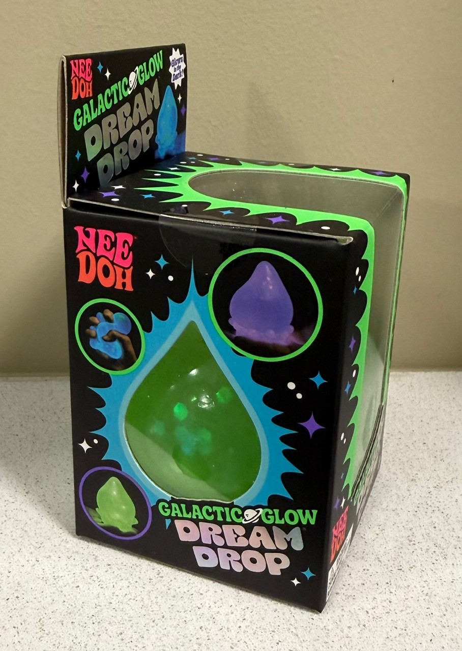NeeDoh Galactic Glow Dream Drop Green NIB