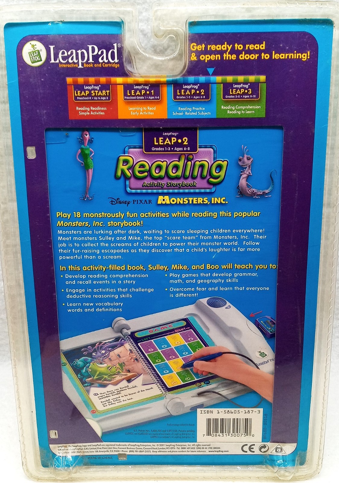 Quantum Leap Quantum Pad and a Leap Frog Lot of 3 Books Cartridges Ages 6-11