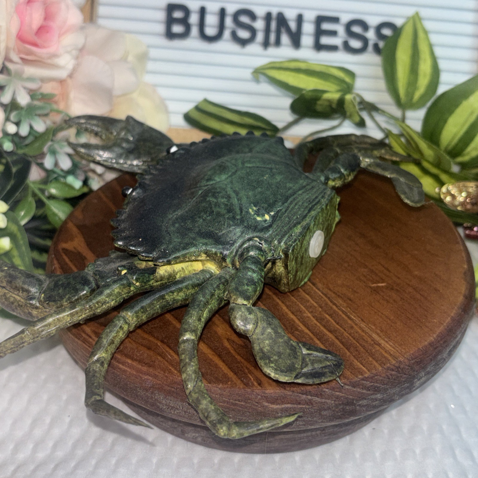 Mud Crab, With Squeak, Very Nice Rubber Replica 7″ F1765 B107