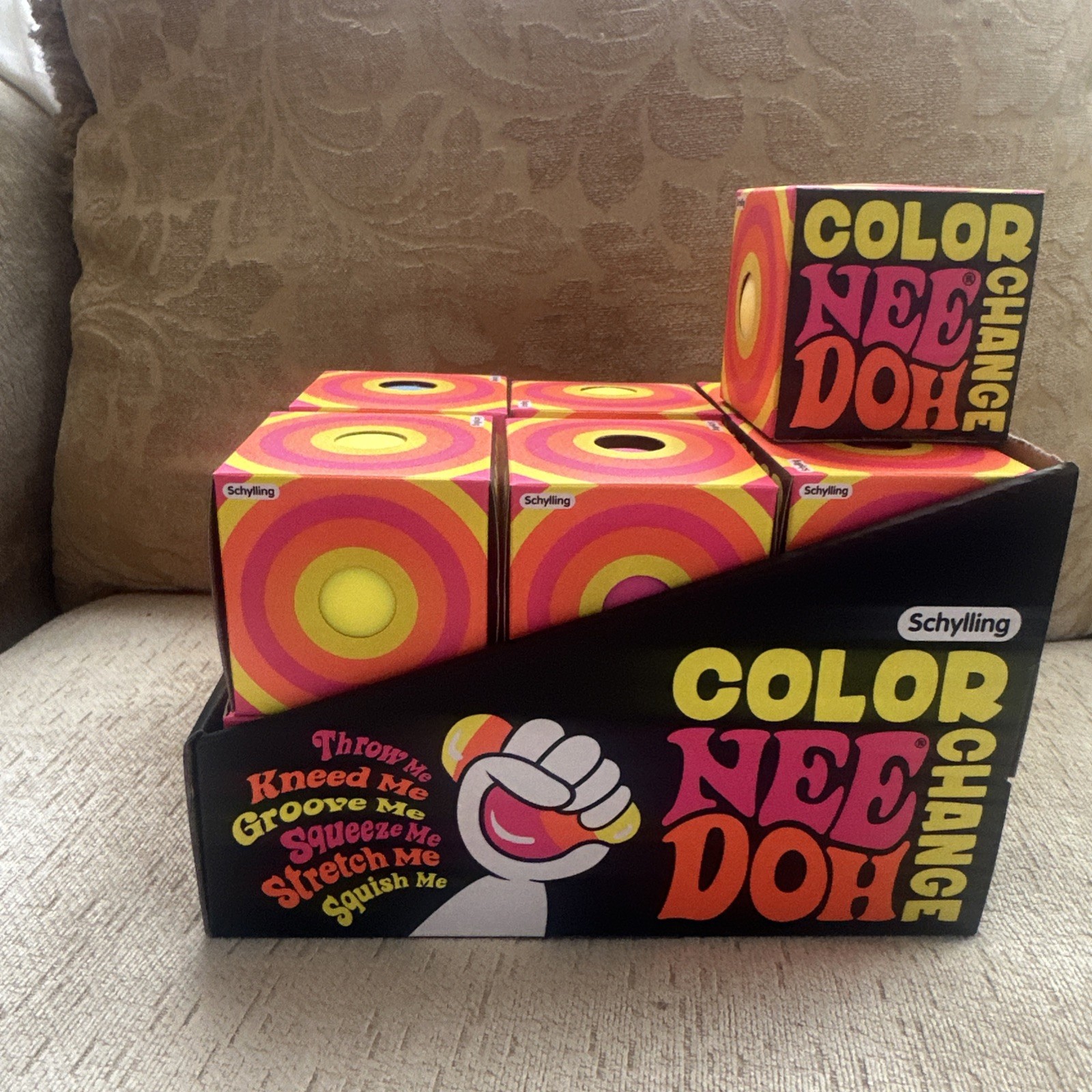 NeeDoh Color Change Balls – Case of 13 With Display Box – Brand New AUTHENTIC
