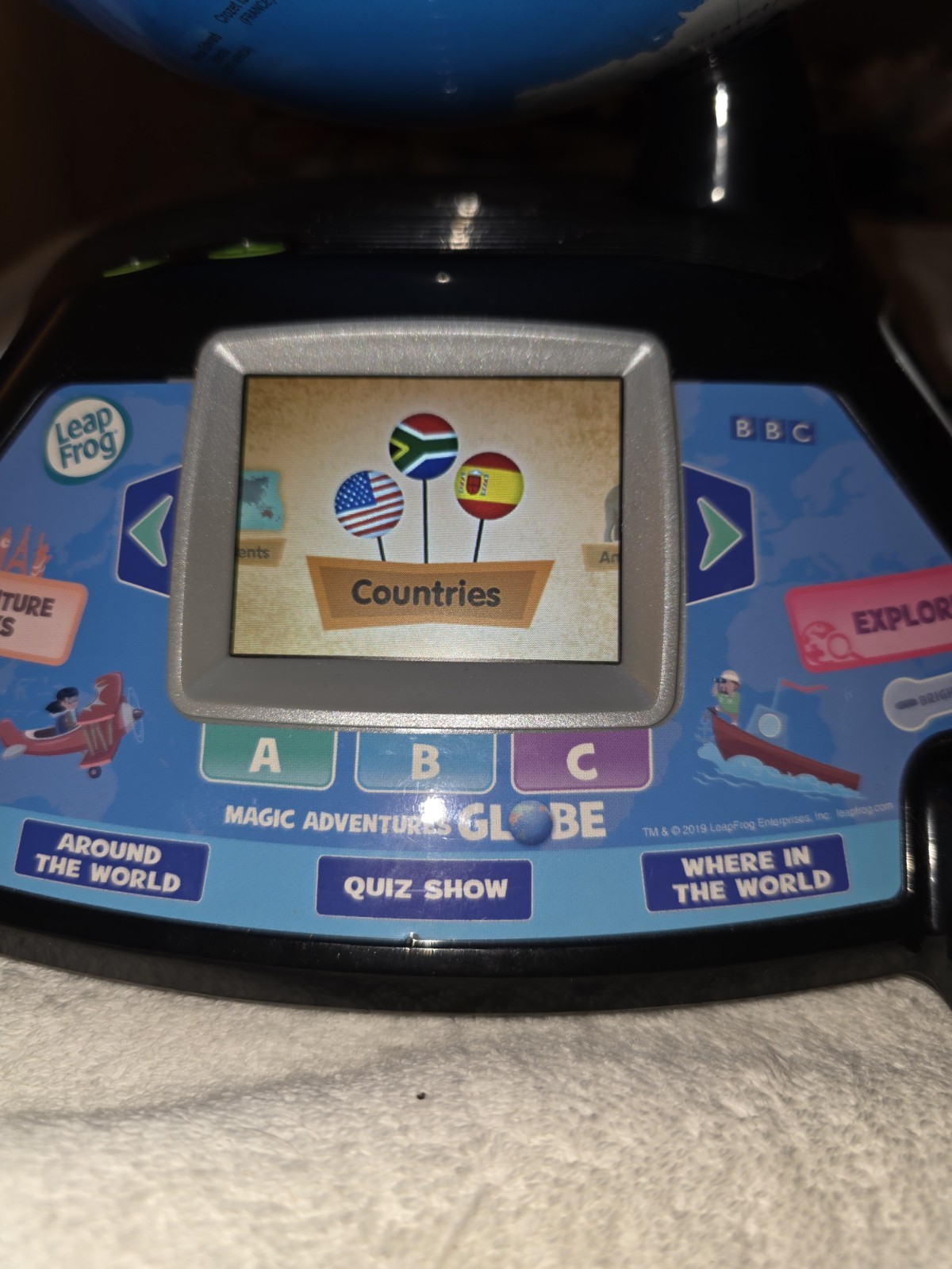 LeapFrog 80-605400 Magic Adventures Globe Educational Toy Tested New Batteries