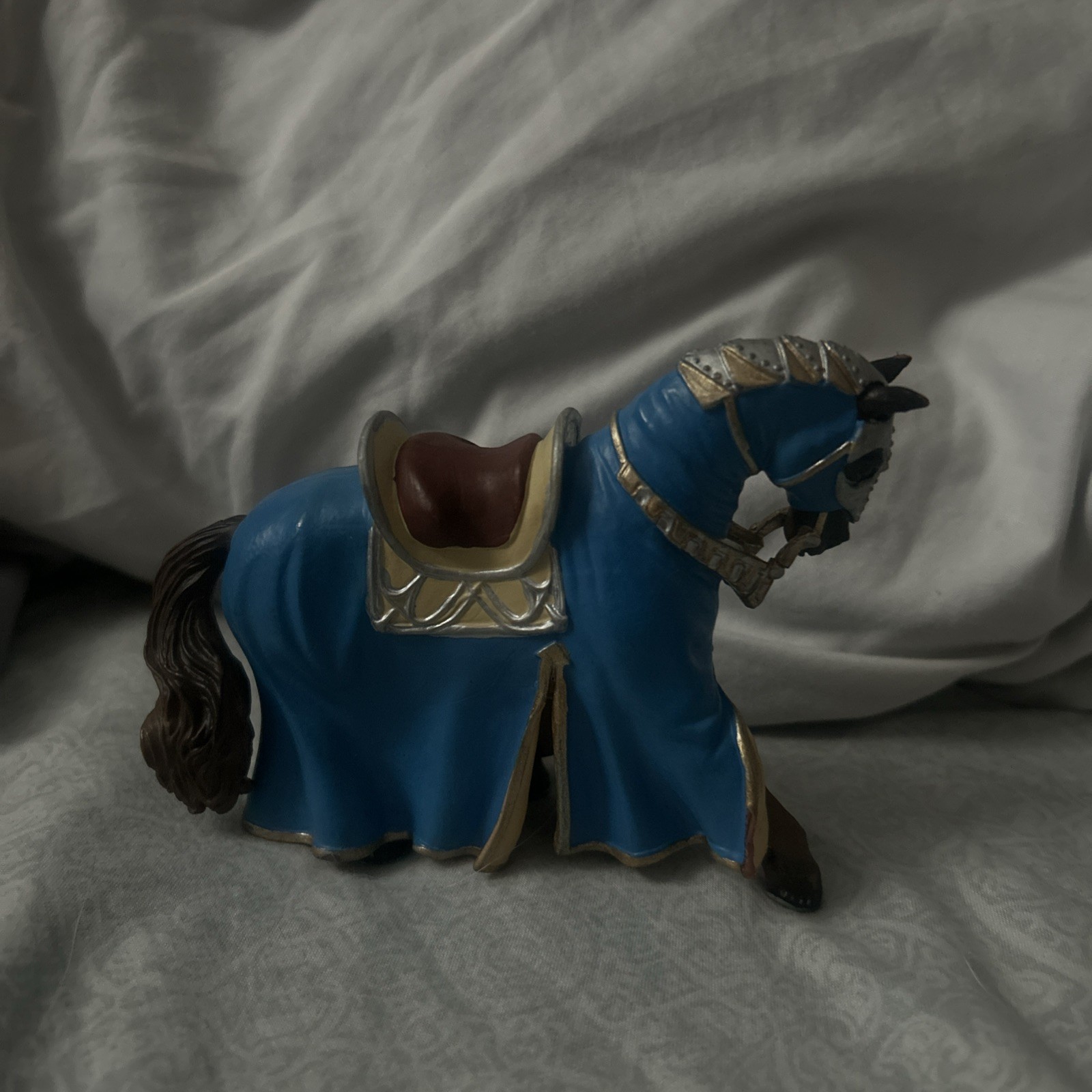 Bullyland Tournament Horse Blue Animal Figure 80769 IN STOCK b7