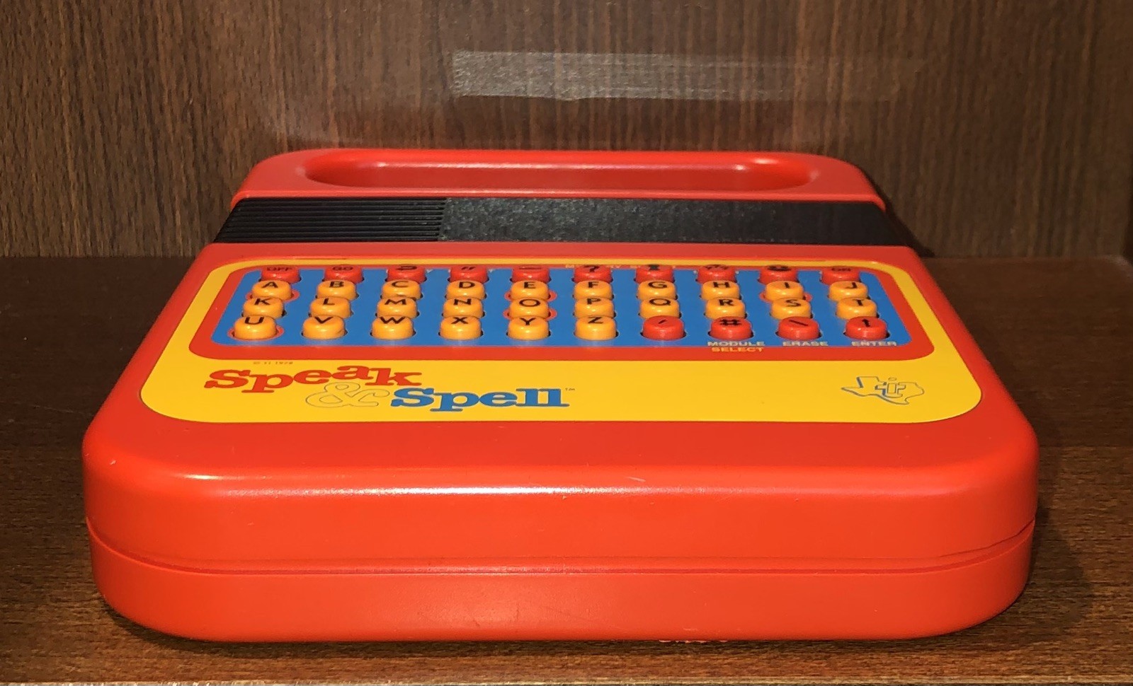 Vintage 1978 Texas Instruments Speak & Spell Tested Working with Activity Book