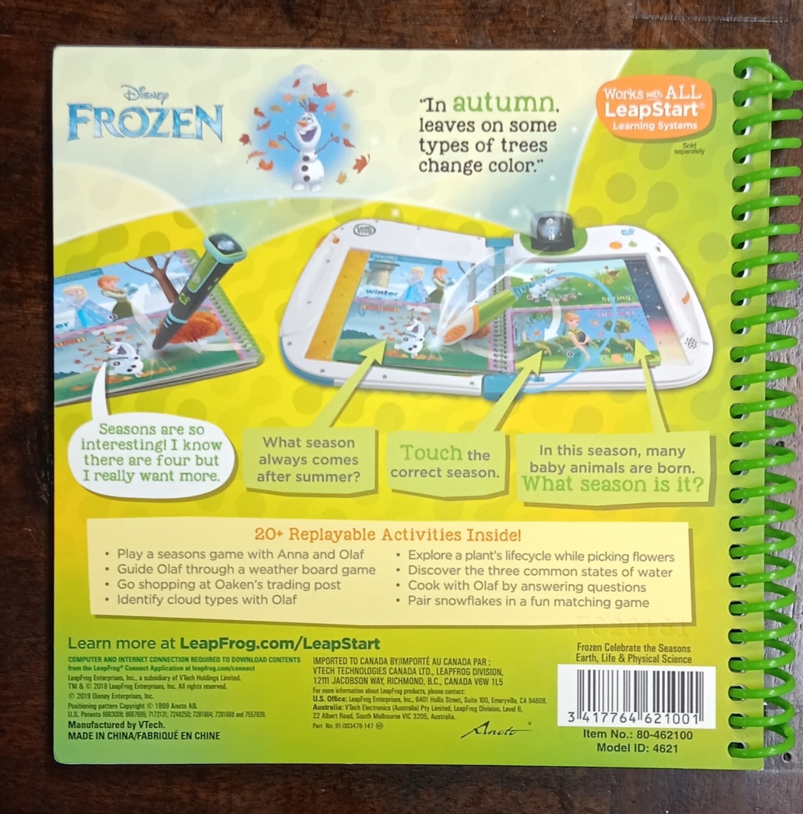 Leap Frog Leap Start Spiral Book Lot of 6 FROZEN MICKEY TROLLS Sampler 3D Lv 1-3