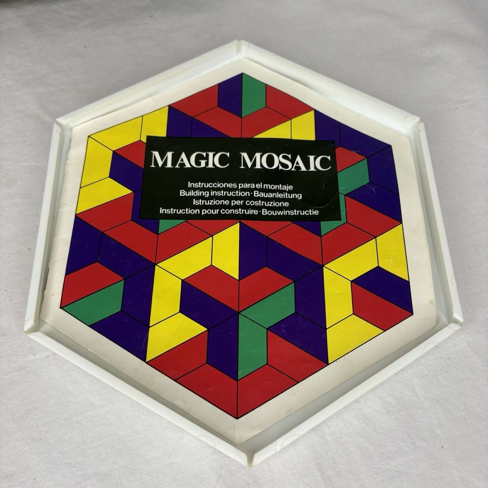 Magic Mosaic Educational Puzzle Game Create Build Diset International Vintage