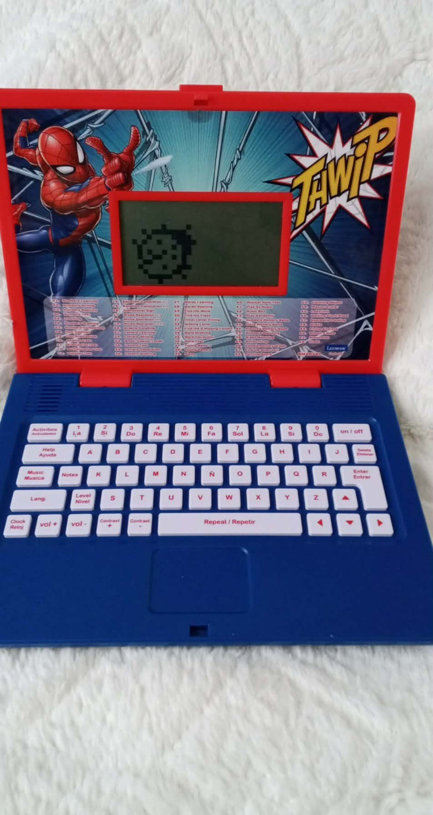 Lexibook Spider-Man Bilingual Educational Laptop ~ Age 3 – 7 Years – NO MOUSE