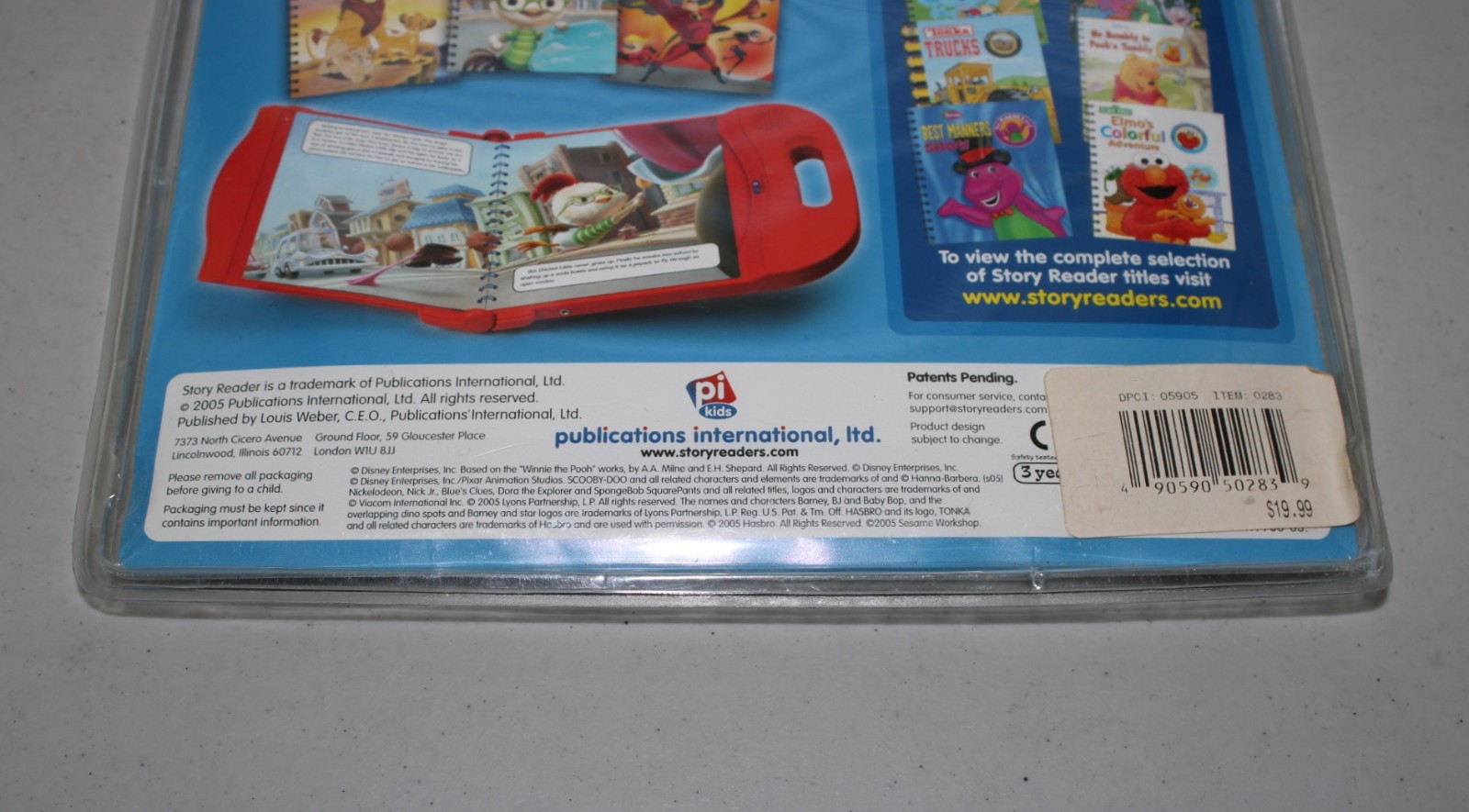 NOS Story Reader Cartridge/Books Chicken Little Incredibles The Lion King *READ*