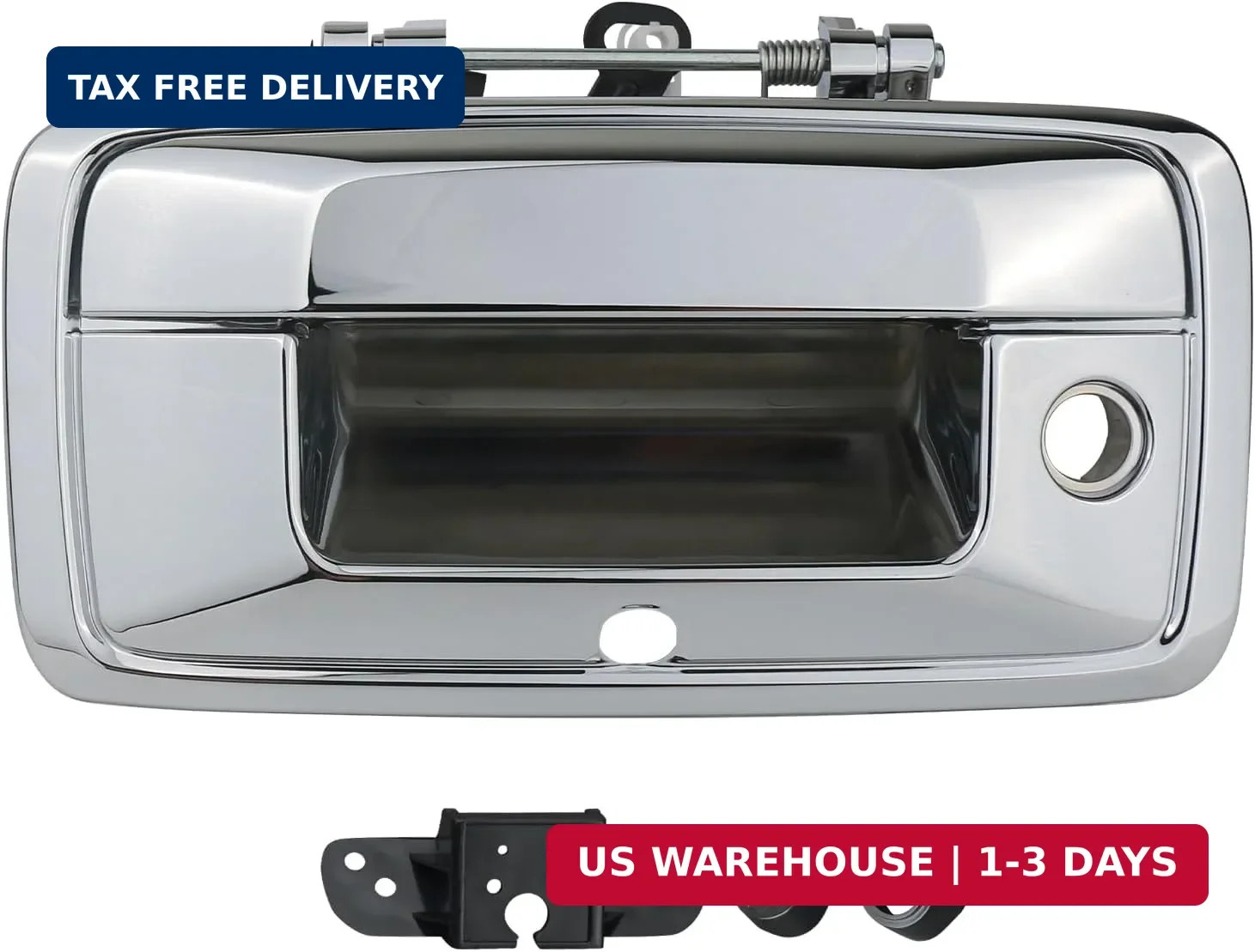Tailgate Handle with Camera Hole Liftgate Latch Handle with Keyhole Fit for 2016