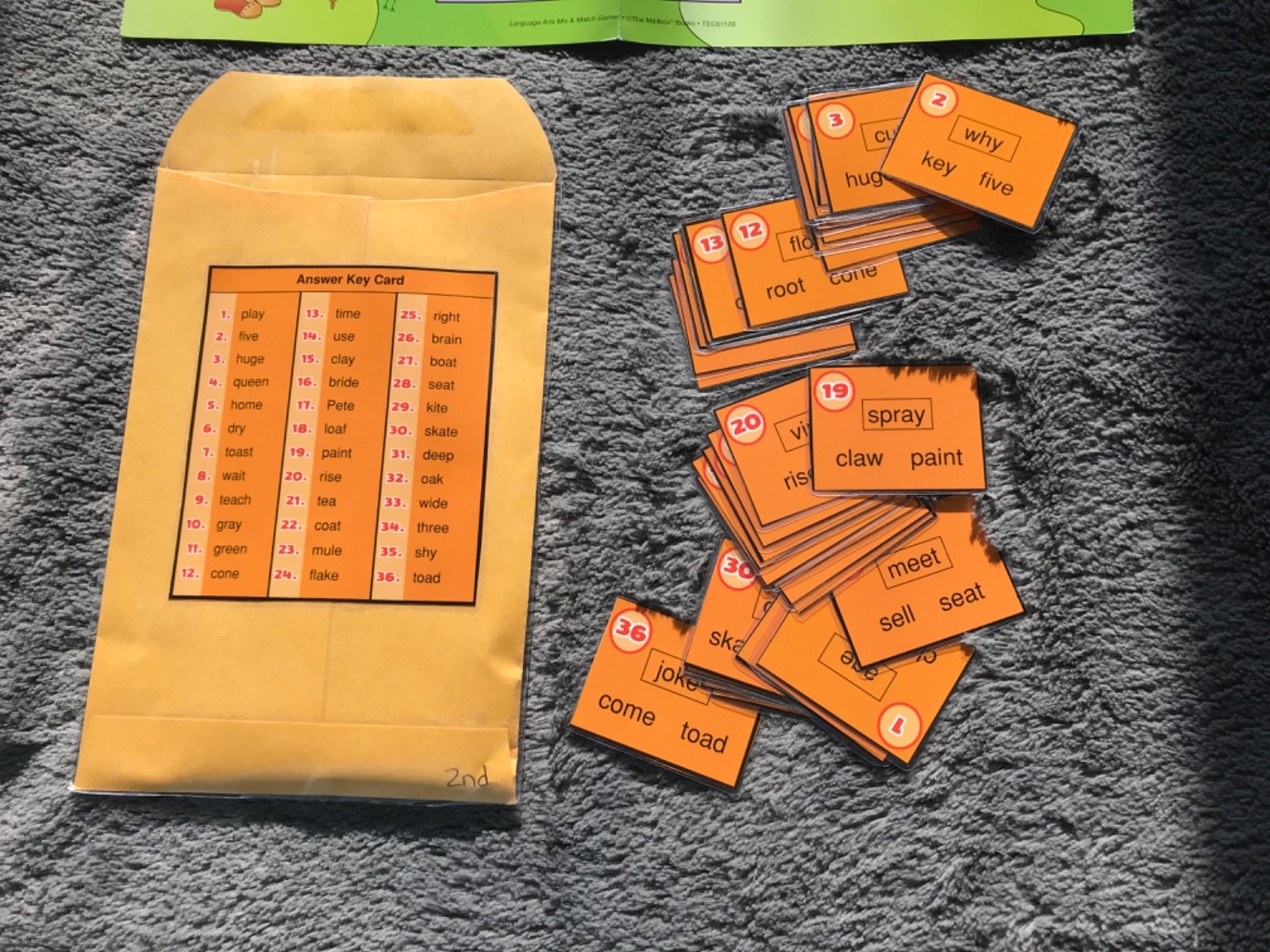 What a Swing! Long vowel sounds lang arts teacher game resources 2nd grade
