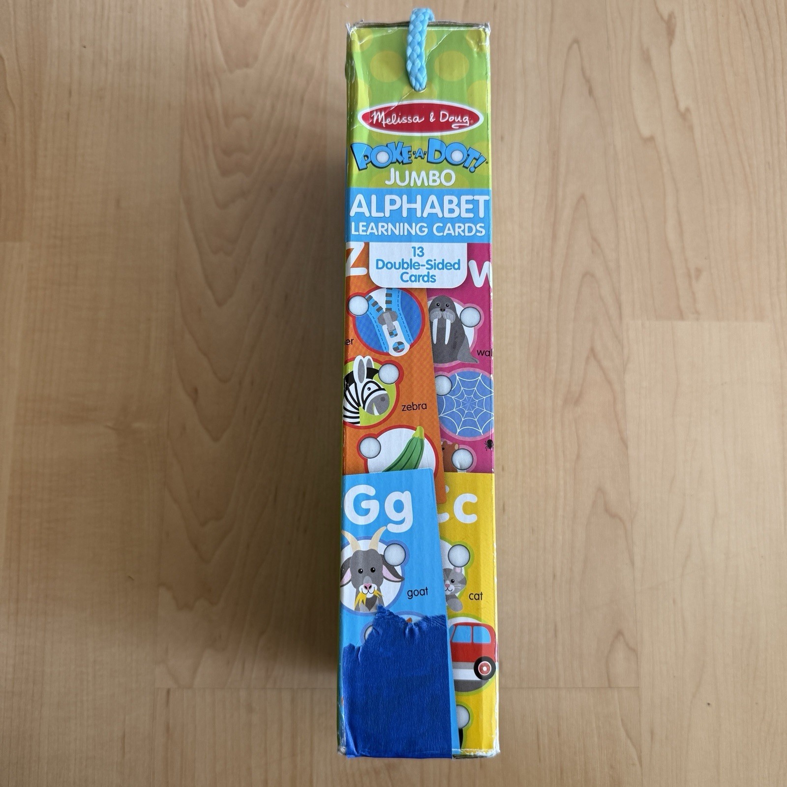Melissa & Doug POKE A DOT! Double-Sided Jumbo Alphabet Learning Cards, Ages 1-6