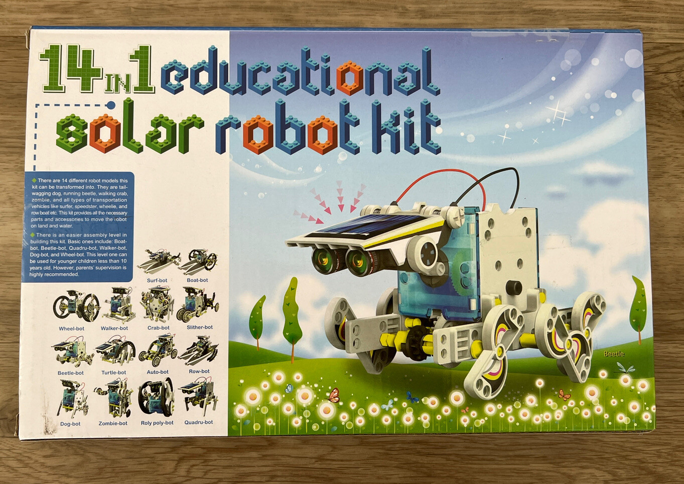 Solaration 14-in-1 Educational Solar Robot Kit – For Ages 10 And Up